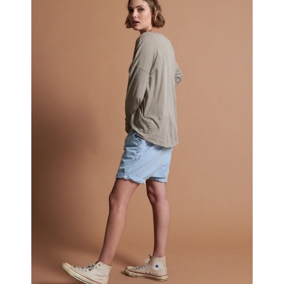 NWT Anthropologie X One Super Trackie Denim Shorts Size XS - Picture 11 of 12